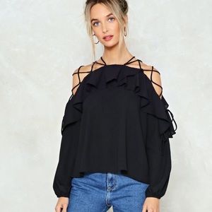 NWT Strappy nasty gal blouse!